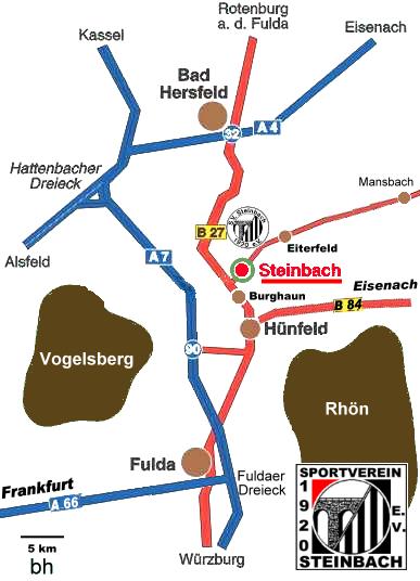 Steinbach-Anreisekarte